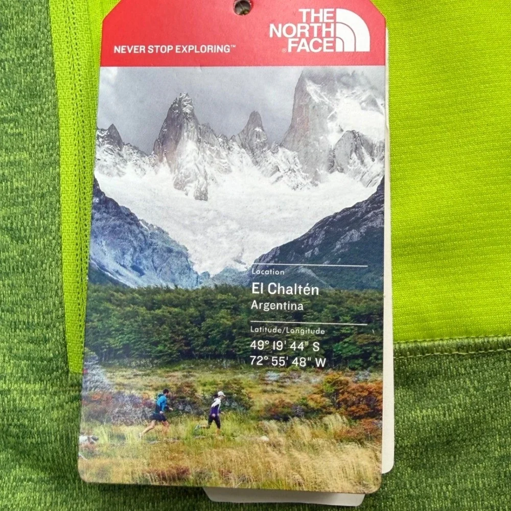 North Face 1/4 Zip Pullover‎ Mens Large Green Active Impulse FlashDry NEW